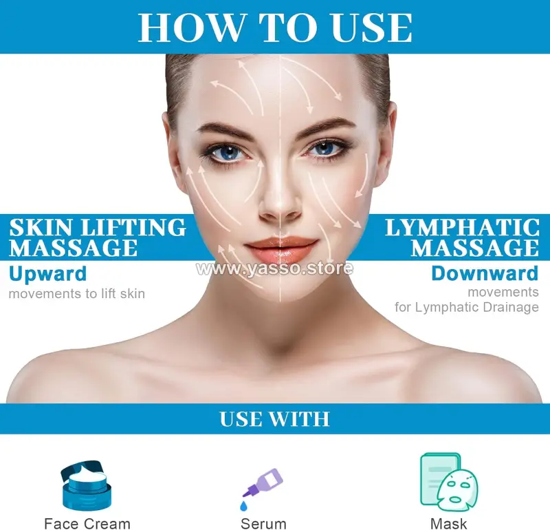 ايس رولر كريستال كرات ثلج للوجه - أزرق - YASSO STORE