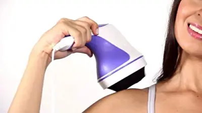 جهاز تدليك الجسم الدوّار  مساج عميق لتخفيف آلام العضلات والظهر والرقبة، تصميم محمول باليد مع سرعات متعددة - YASSO STORE
