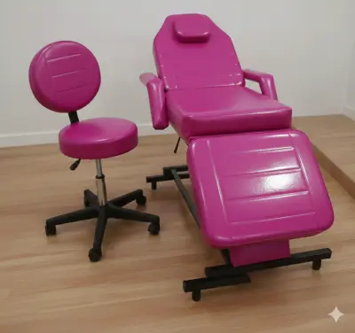 شيزلونج وكرسي التجميل التخصصي لعيادات التجميل الفاخرة لون فوشيا - فوشيا - YASSO STORE