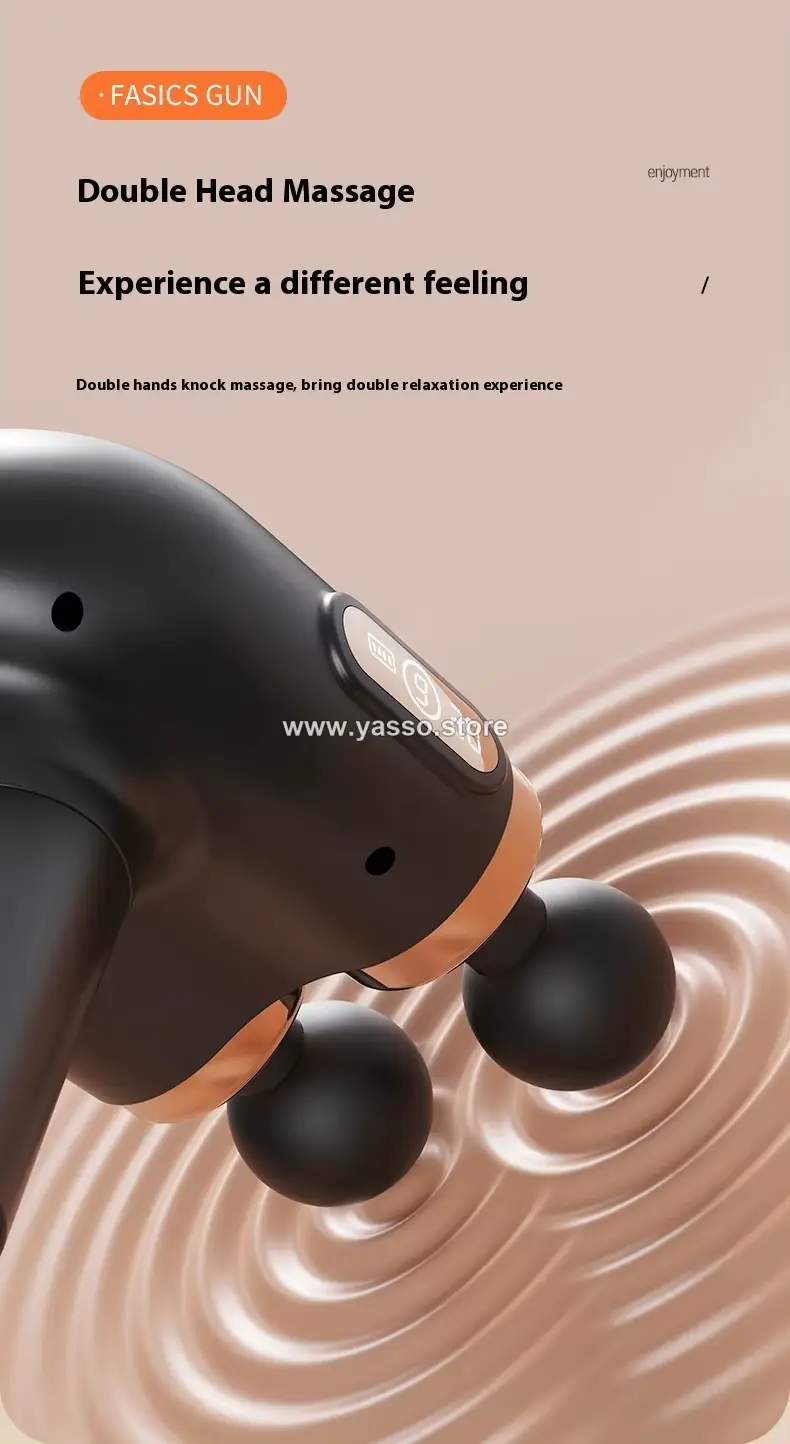 جهاز مساج احترافي مزدوج الرأس – تدليك عميق للعضلات - YASSO STORE