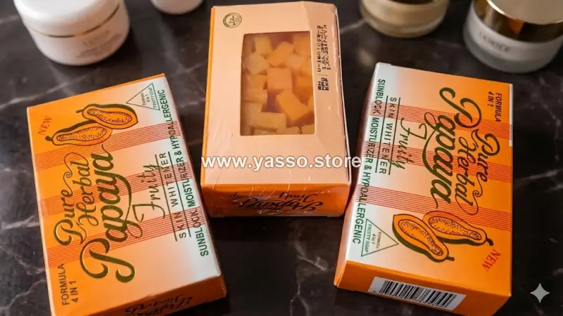 صابونة البابايا الأصلية لتفتيح البشرة - YASSO STORE