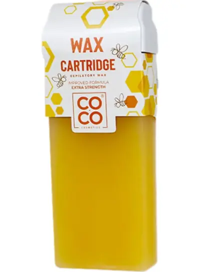 شمع إزالة الشعر COCO Wax إزالة فعالة وناعمة للشعر - عسلي - YASSO STORE