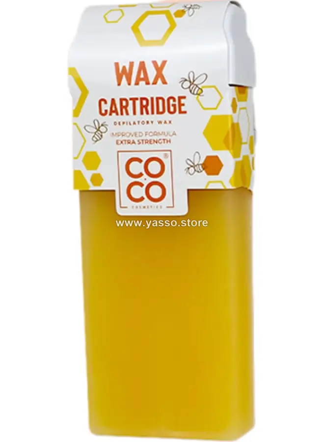 شمع إزالة الشعر COCO Wax إزالة فعالة وناعمة للشعر - عسلي - YASSO STORE