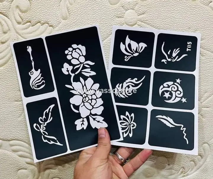 اسطمبات حنة وتاتو - فن النقوش العصرية بلمسة سحرية 👑✨ - YASSO STORE