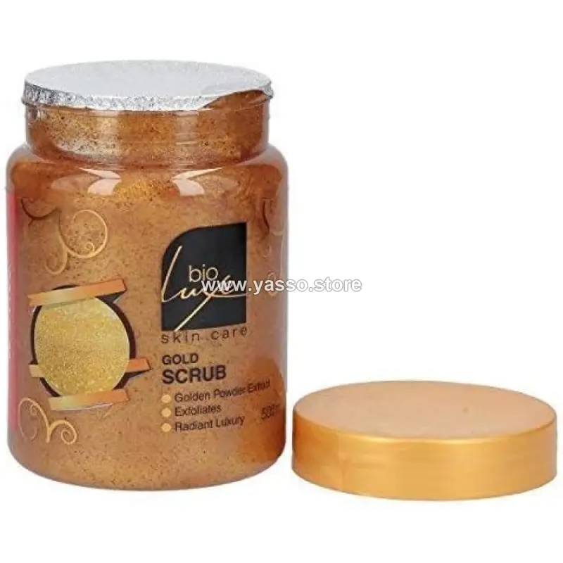 سكراب بيو لوكس بالذهب لتقشير وتجديد البشرة – Bio Luxe Gold Exfoliating Scrub (500 مل) - YASSO STORE