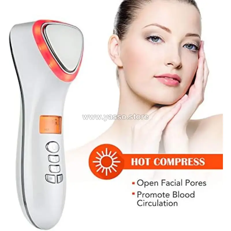 جهاز Hot and cold تدليك ومساج الوجه المتطور بتقنية التبريد والحرارة للعناية الاحترافية بالبشرة - YASSO STORE