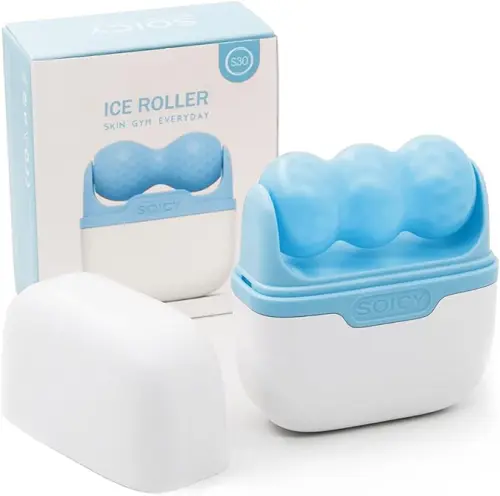 إكسير النضارة والراحة: أسطوانة التدليك البارد (Ice Roller) لبشرة مشدودة ومتوهجة - لون ازرق - لون ازرق
