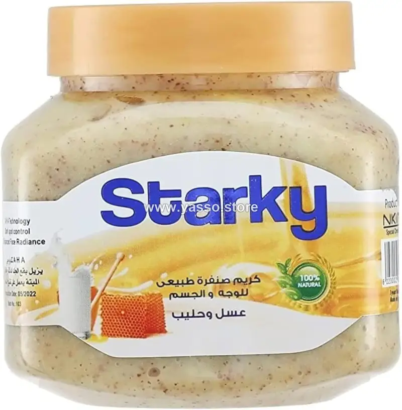 سكراب ستاركي الملكي سر النضارة والنعومة الفائقة - بالعسل والحليب - YASSO STORE