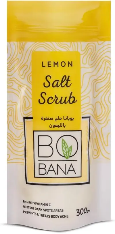 بوبانا ملح سبا بالليمون لإشراقة مخملية ونضارة فائقة - 300 جم 🍋✨ - YASSO STORE