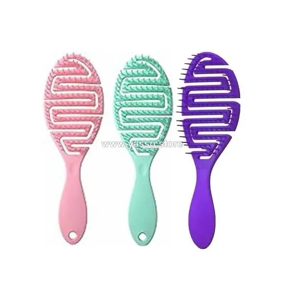 فرشاة المتاهة البيضاوية الفاخرة: لمسة من النعومة والانسيابية لشعرك ✨ - YASSO STORE