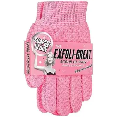 جوانتي تقشير سوب أند جلوري لإزالة الجلد الميت وتنعيم البشرة - Soap & Glory Scrub Gloves - YASSO STORE