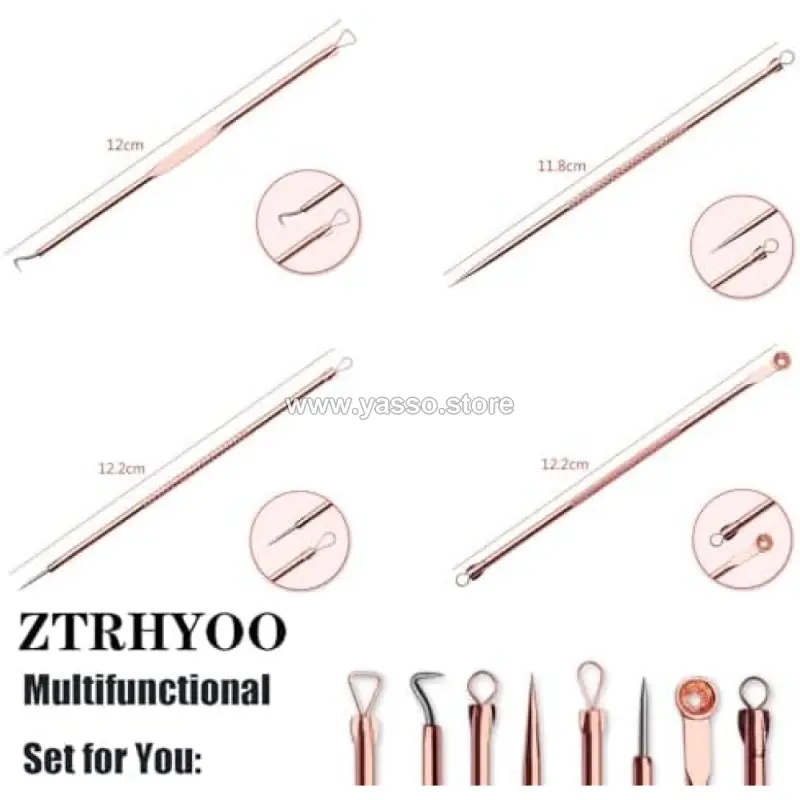 طقم العناية الاحترافي المتكامل لإزالة الرؤوس السوداء والشوائب - 4 قطع - YASSO STORE