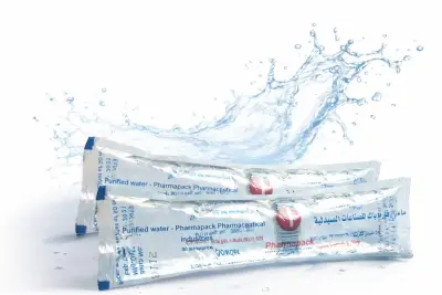 ماء مقطر طبي أكياس 50 مل – معقم وآمن للاستخدامات الطبية والتجميلية - YASSO STORE