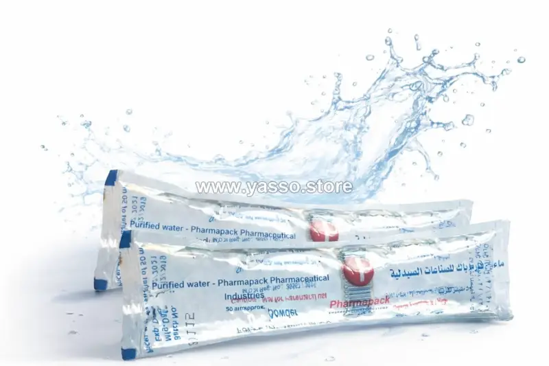 ماء مقطر طبي أكياس 50 مل – معقم وآمن للاستخدامات الطبية والتجميلية - YASSO STORE