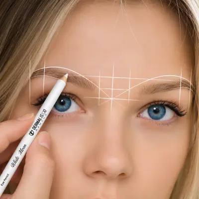 قلم تحديد لون أبيض سهل المسح قابل للاستخدام اكتر من مره - لإجراءات التجميل والمايكروبليدنج - YASSO STORE