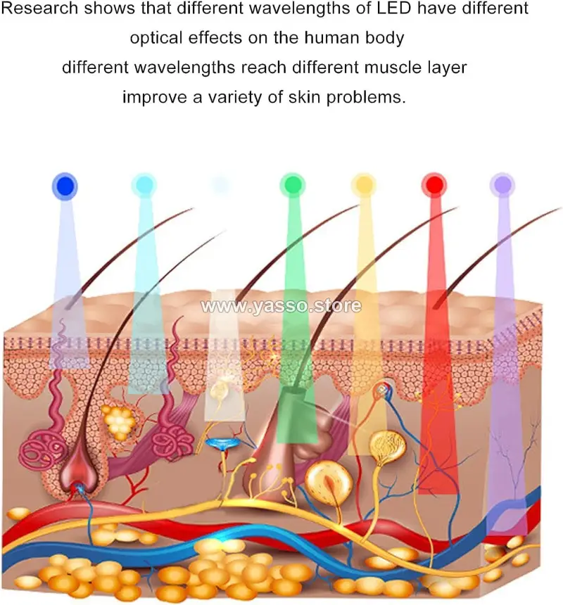 جهاز اوميجا لايت PDT للعلاج الضوئي LED – Omega Light Photon Therapy Device للعناية الاحترافية بالبشرة - YASSO STORE