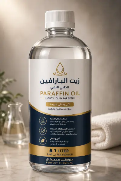 زيت البارافين الطبي النقي 1 لتر – مرطب فعال للبشرة وعناية احترافية عالية الجودة - YASSO STORE