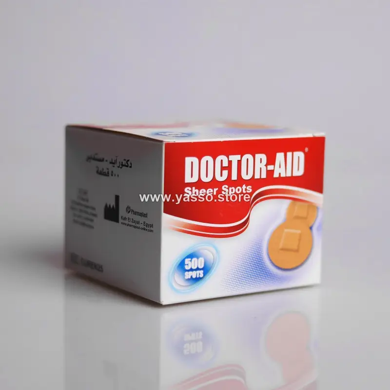 بلاستر DOCTOR-AID المدور الفاخر: حماية مثالية، شفاء أسرع - علبة 100 قطعة - YASSO STORE