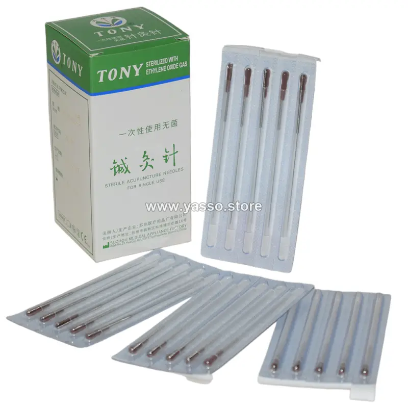 إبر علاج بالإبر الصينية Tony – معقمة للاستعمال الواحد – جميع المقاسات - YASSO STORE