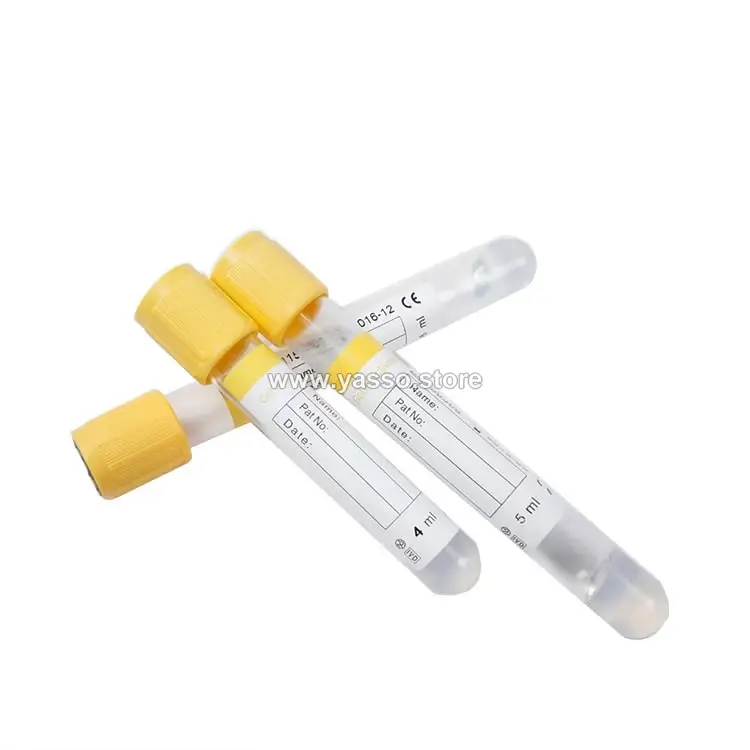 أنابيب سحب الدم بجل ومنشط التجلط (Gel & Clot Activator) – لفصل السيرم بدقة عالية - راك 100 انبوبة - YASSO STORE
