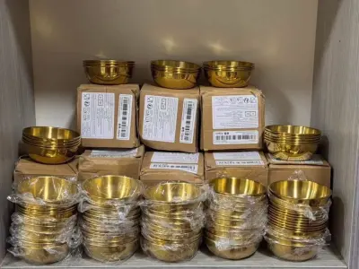 طبق ماسكات ستانليس دهبي - YASSO STORE