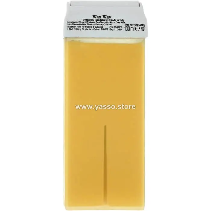 شمع ايطالي إزالة الشعر Wax Way إزالة فعالة وناعمة للشعر - عسلي - YASSO STORE