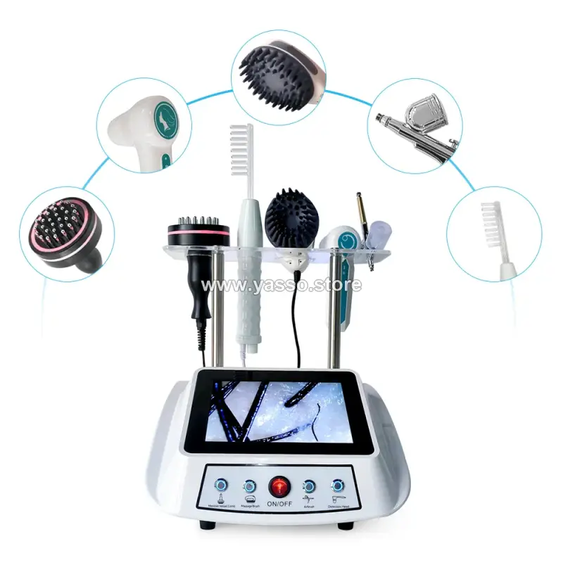 جهاز تحليل وعناية بفروة الرأس والشعر 5 في 1 – Scalp Analyzer & Hair Care Machine - YASSO STORE