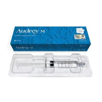 Audrey M With Lidocaine Filler 10ml – فيلر حمض الهيالورونيك لتعبئة التجاعيد وتحديد ملامح الوجه - YASSO STORE