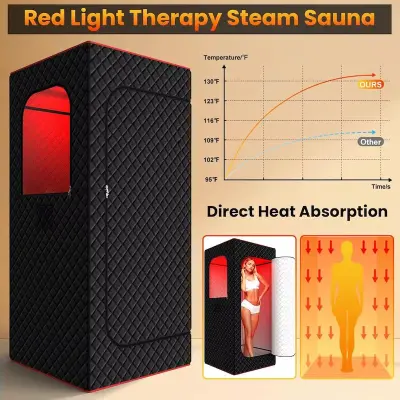 Luxury Steam & Red Light Sauna Cabin | غرفة سبا متكاملة للعناية بالجسم وتجربة استرخاء استثنائية - صورة إضافية