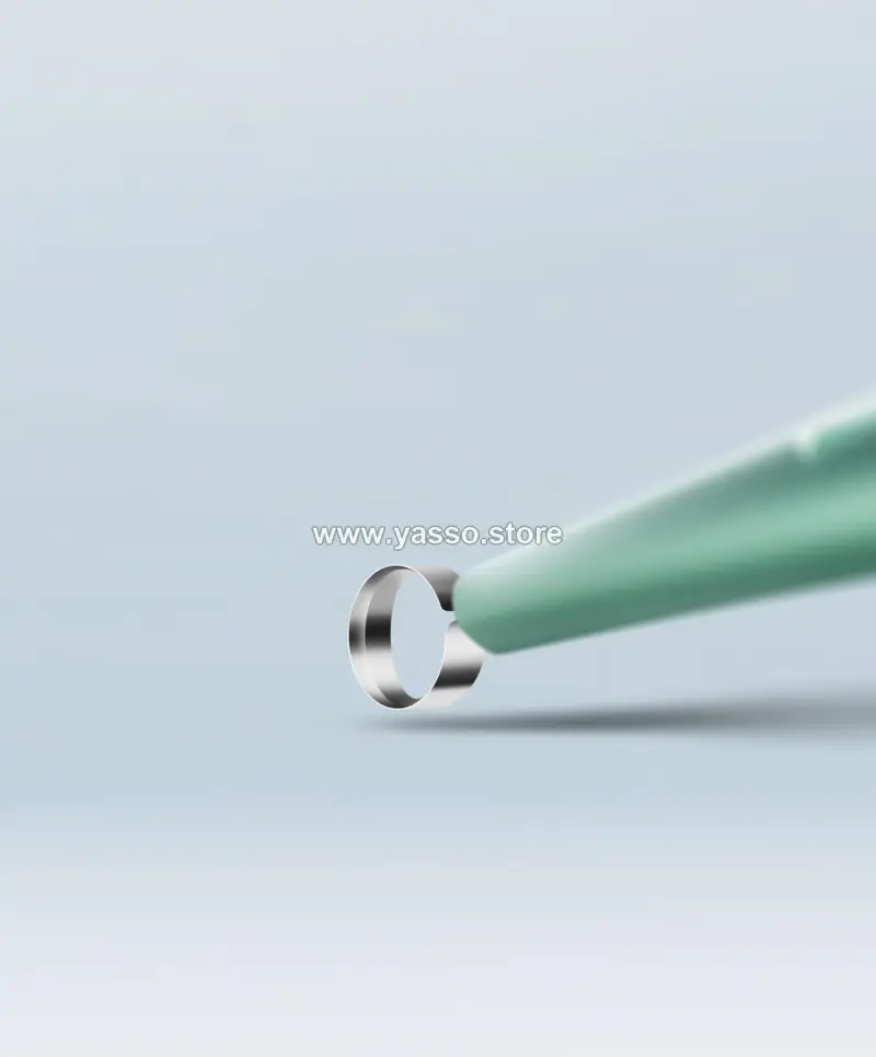 كحتة جلدية KAI المعقمة للاستخدام مرة واحدة | أداة احترافية لكشط الجلد وأخذ العينات – Dermal Curette - مقاس 2 مم - YASSO STORE