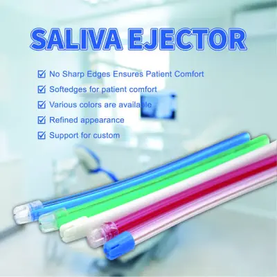 ساكشن اللعاب الطبي Disposable Saliva Ejector – شفط فعال وراحة أثناء جلسات الأسنان - صورة إضافية