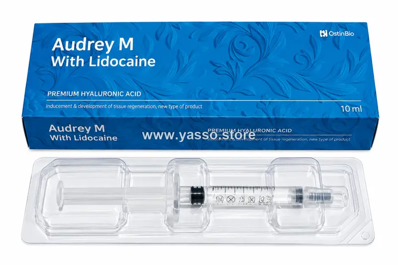 Audrey M With Lidocaine Filler 10ml – فيلر حمض الهيالورونيك لتعبئة التجاعيد وتحديد ملامح الوجه - YASSO STORE