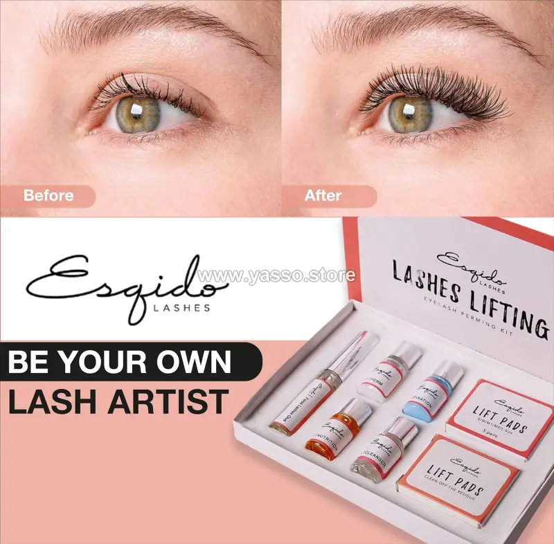 مجموعة لاش ليفتنج lash lifting رفع الرموش والحواجب الاحترافية | كيرلي ساحر يدوم لأشهر | سهلة وسريعة - YASSO STORE