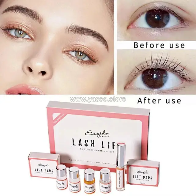 مجموعة لاش ليفتنج lash lifting رفع الرموش والحواجب الاحترافية | كيرلي ساحر يدوم لأشهر | سهلة وسريعة - YASSO STORE