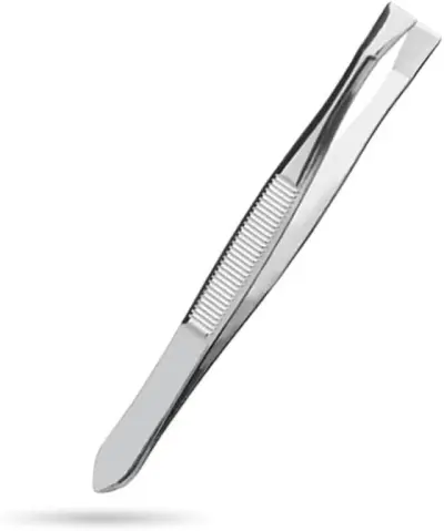 ملقاط حواجب احترافي فضي 💫 | دقة لا تضاهى لإزالة شعر الوجه والحواجب من الجذور | جمال مثالي - YASSO STORE