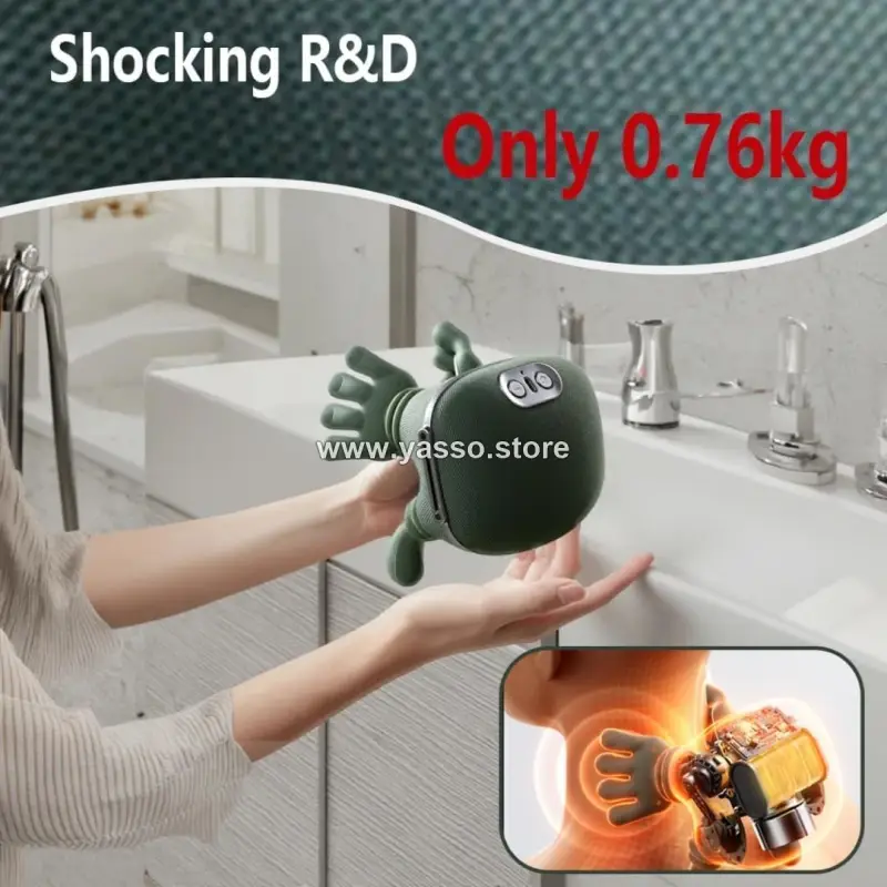 جهاز تدليك الرقبة والجسم المحمول الفاخر | استرخاء عميق بتصميم السلطعون المبتكر - YASSO STORE