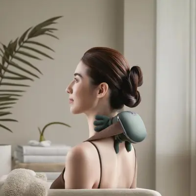 جهاز تدليك الرقبة والكتف المحمول الفاخر | استرخاء عميق بتصميم السلطعون المبتكر - YASSO STORE