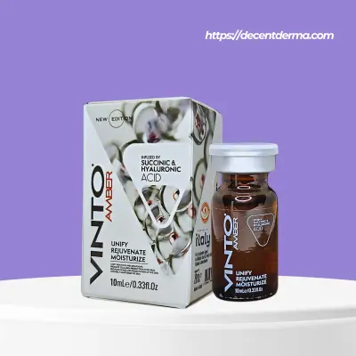 سكين بوستر فينتو أمبر بحمض السكسينيك والهيالورونيك لنضارة وتجديد البشرة (10 مل) - Vinto Amber Skin Booster - YASSO STORE