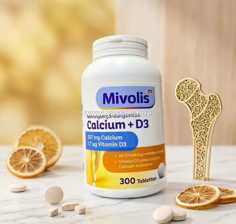 فيتامين الكالسيوم وفيتامين د3 من ميفوليس (Mivolis Calcium+ D3) - YASSO STORE