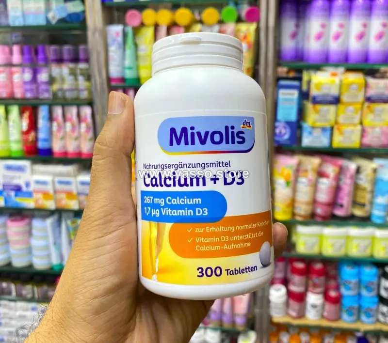 فيتامين الكالسيوم وفيتامين د3 من ميفوليس (Mivolis Calcium+ D3) - YASSO STORE