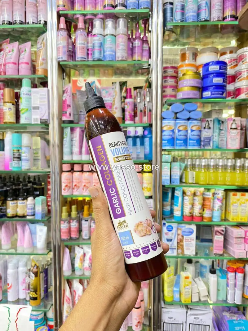 مجموعة فاستر للثوم والكولاجين المتكاملة (Faster Garlic & Collagen Hair Care Set) - YASSO STORE