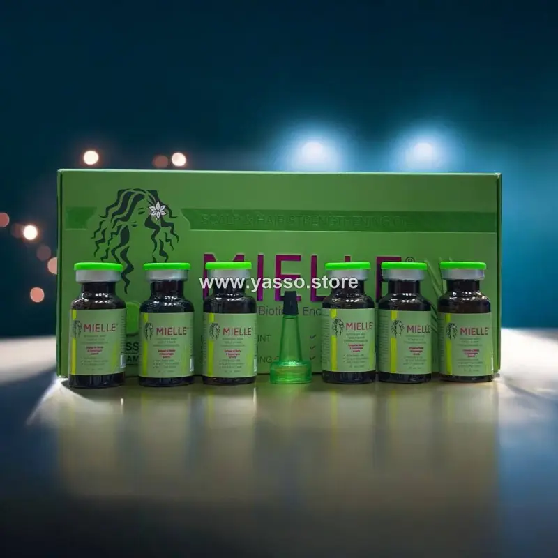 أمبولات مييل السحرية لإكليل الجبل والنعناع لنمو الشعر وتقويته (Mielle Rosemary Mint Hair Growth Ampoules) - YASSO STORE