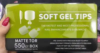 علبة أظافر سوفت جيل جاهزة فاخرة (Soft Gel Nails Box) - YASSO STORE