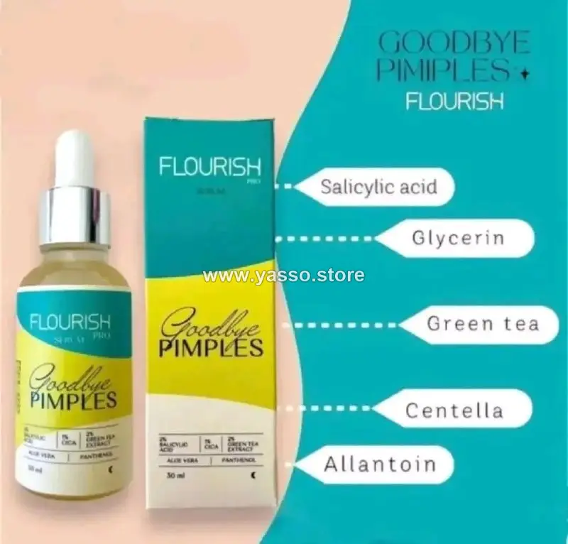 سيروم فلوريش ساليسيليك أسيد 2% وداعاً للحبوب (Flourish Goodbye Pimples Salicylic Acid 2% Serum) - YASSO STORE