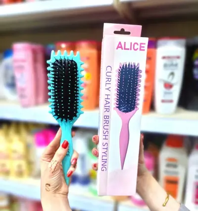 فرشة أليس السحرية لتصفيف الشعر الكيرلي (Alice Curly Hair Styling Brush) - YASSO STORE