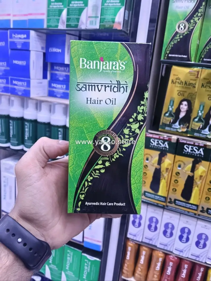 زيت الشعر سامفريدهي من بانجارا (Banjara’s Samvridhi Hair Oil) - زيت الإطالة 8 سم - YASSO STORE