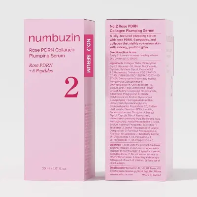 سيروم الكولاجين والببتيدات الوردية من نمبرزين (numbuzin-Rose PDRN Collagen+6 Peptides) - YASSO STORE