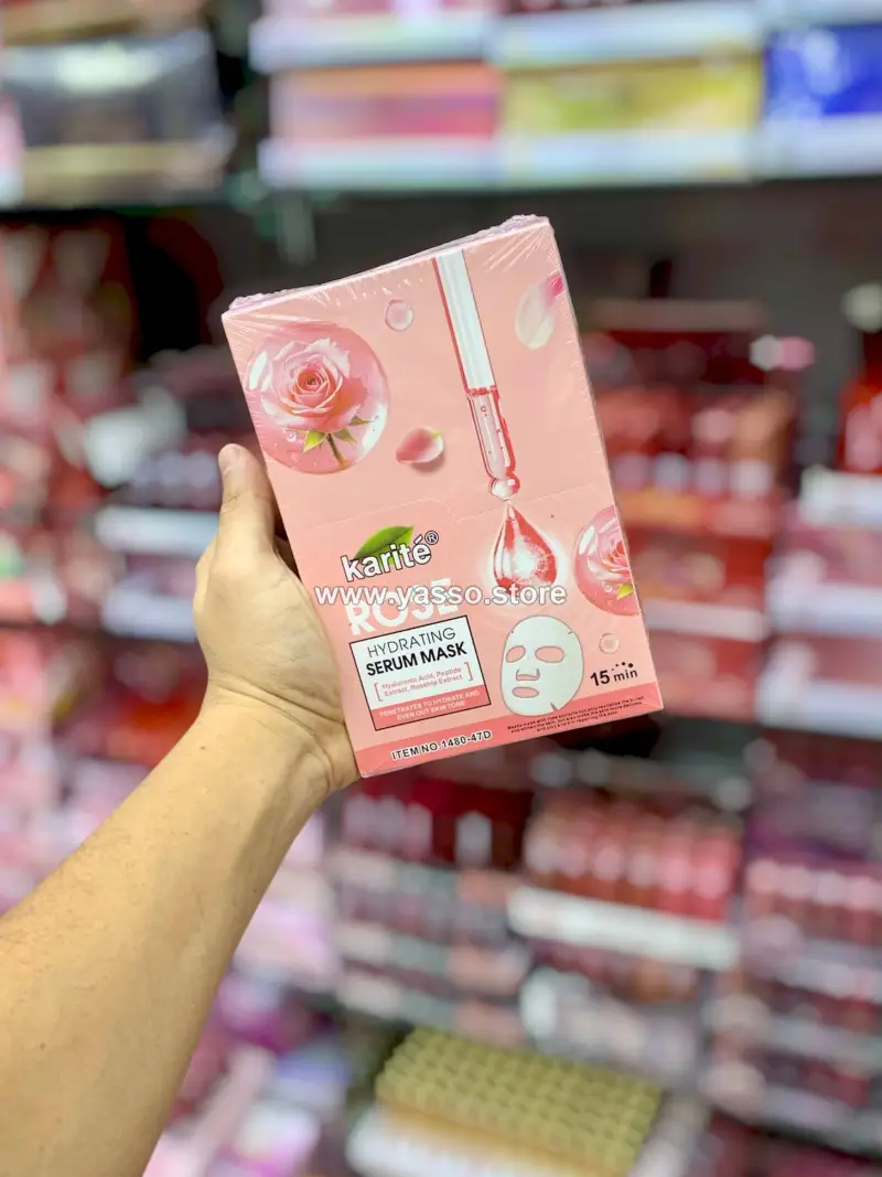 شيت ماسك كاريت الكوري الفاخر للبشرة | Karite Korean Sheet Mask – ترطيب عميق، نضارة وإشراقة فورية ✨ - YASSO STORE