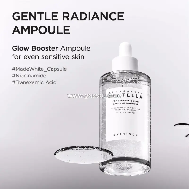 أمبول سنتيلا ماداجاسكار المشرق من سكين1004 (SKIN1004 Madagascar Centella Tone Brightening Capsule Ampoule) - YASSO STORE